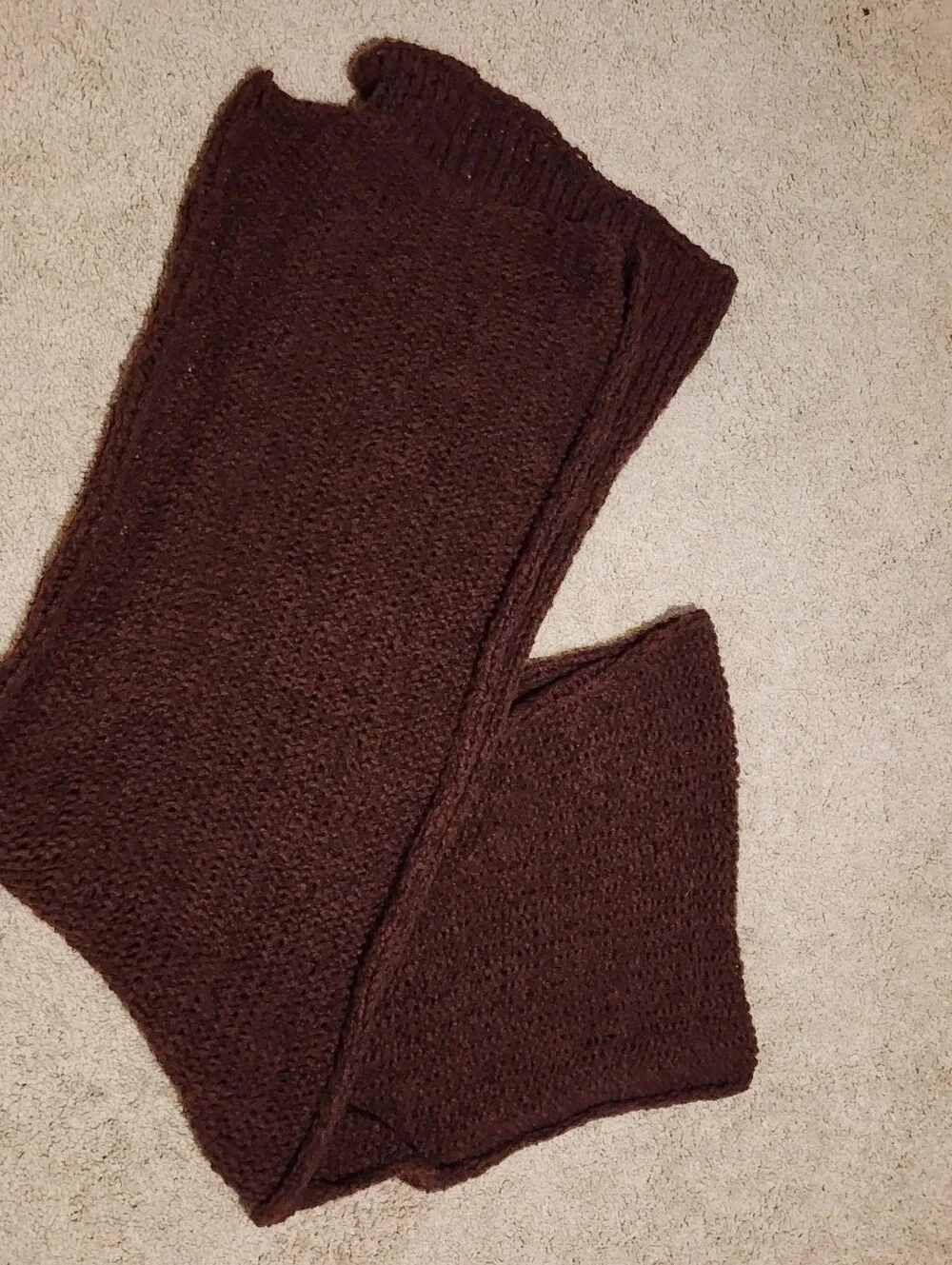 Free People Oversized Chunky Knit Wool Scarf Wool Blend